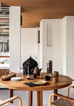 Saana ja Olli Rakkauden meri pot holder, black - white