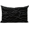 Saana ja Olli Rakkauden meri cushion cover, 40 x 60 cm, black - white