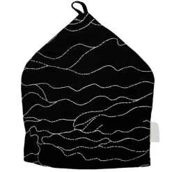 Saana ja Olli Rakkauden meri tea cozy, black - white