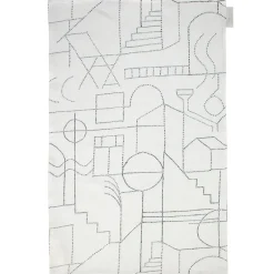 Saana ja Olli Unien talo tea towel/placemat, white