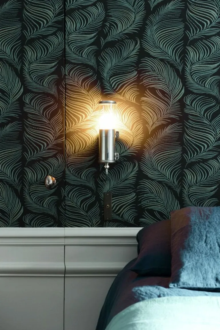 Sammode Bendz wall lamp, stainless steel