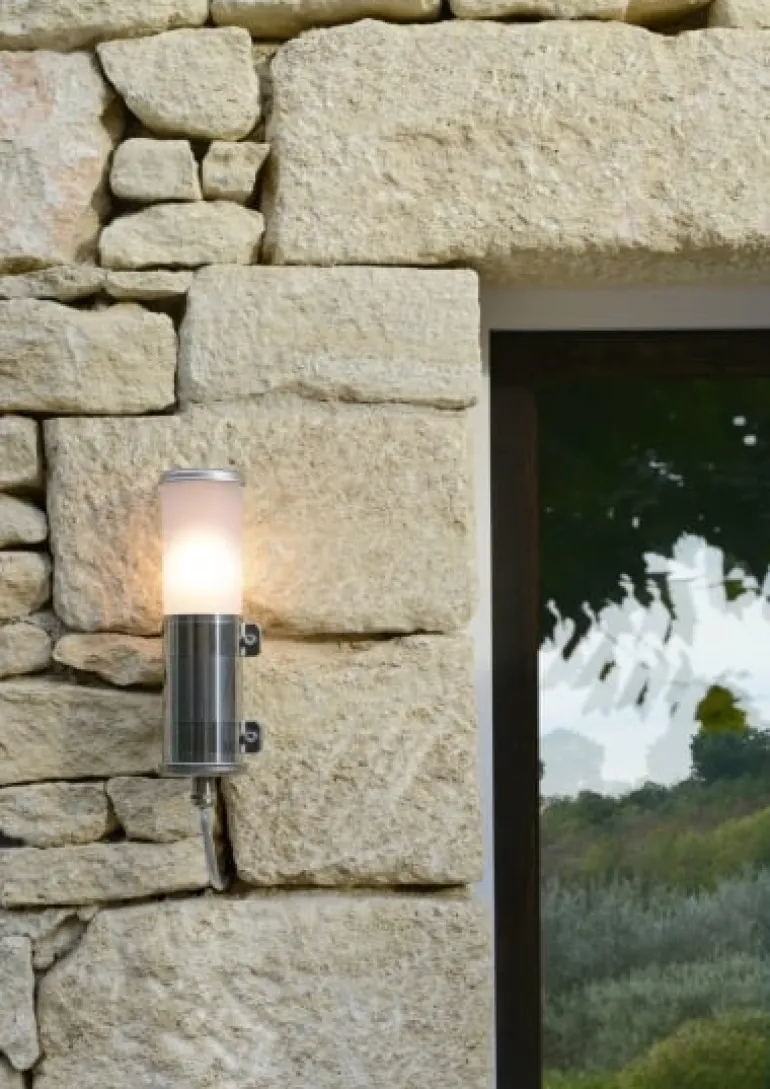 Sammode Bendz wall lamp, stainless steel