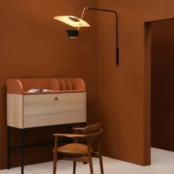 Sammode G25 wall lamp, black - white