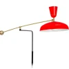 Sammode G1 wall lamp, vermilion red