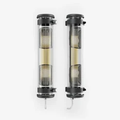 Sammode Musset GR wall lamp, coal - brass