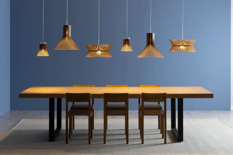 Secto Design Kontro 6000 pendant, walnut