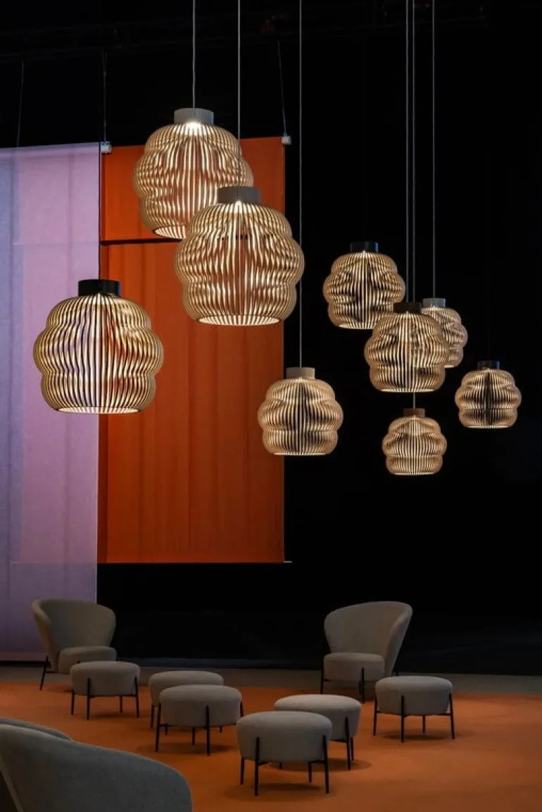 Secto Design Kumulo 5200 pendant, natural birch