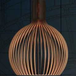 Secto Design Octo 4240 pendant, walnut