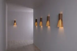 Secto Design Secto 4231 wall lamp 45 cm, direct wall mount, walnut