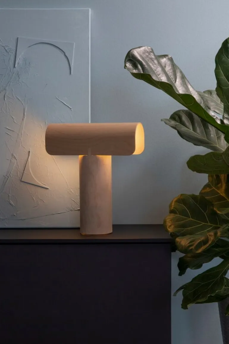 Secto Design Teelo 8020 table lamp, natural birch