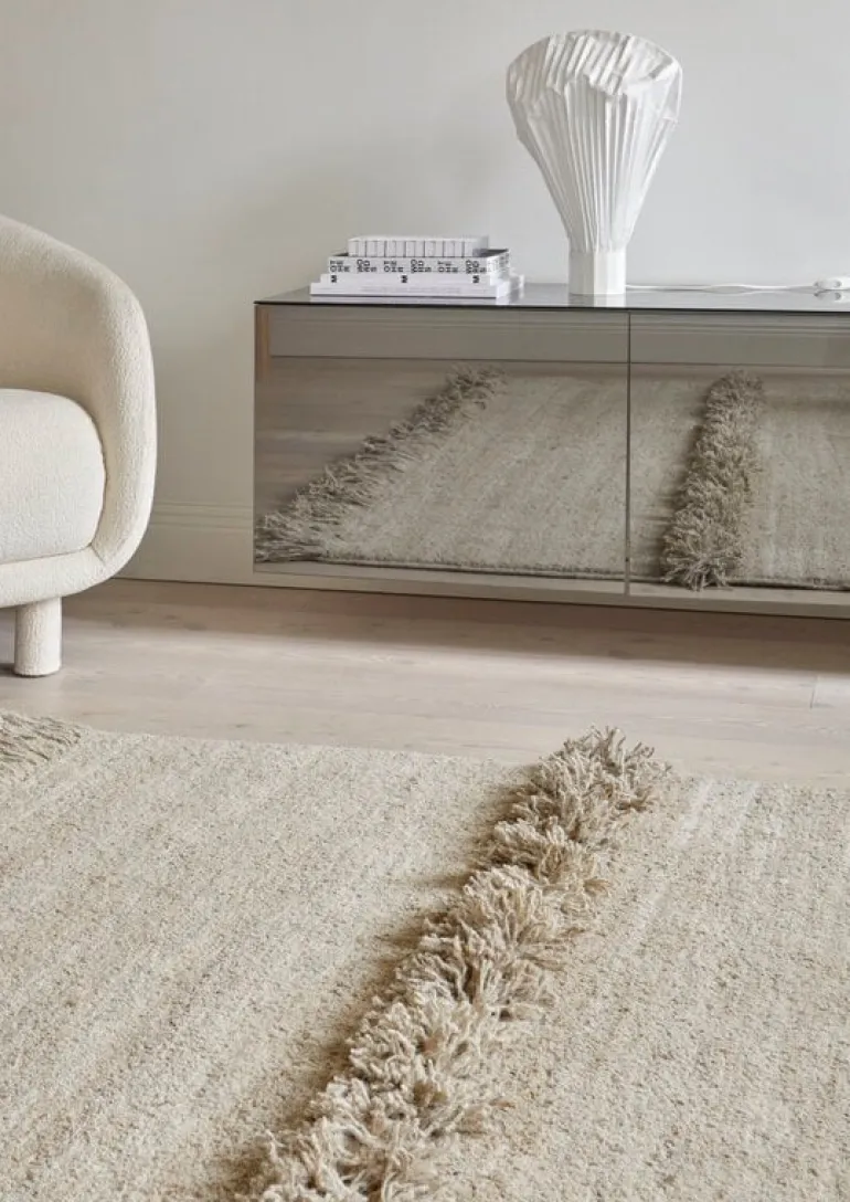 Sera Helsinki Nurja rug, woven, natural white