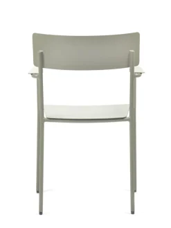 Serax August chair with armrests, narrow, green