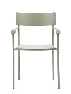 Serax August chair with armrests, narrow, green