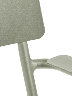 Serax August chair with armrests, wide, green