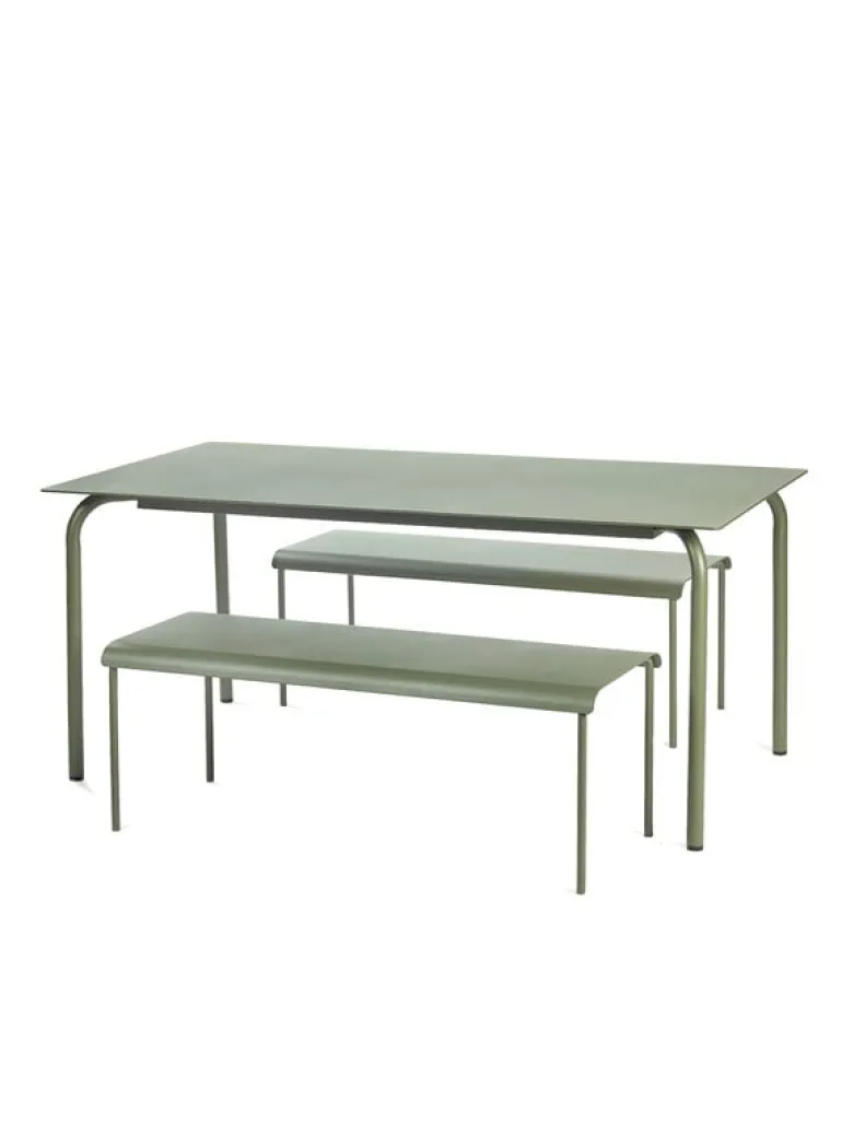 Serax August dining table, 170 x 90 cm, green