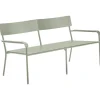 Serax August 2-seater bench with backrest, green