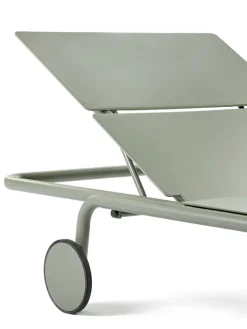 Serax August sun lounger, green