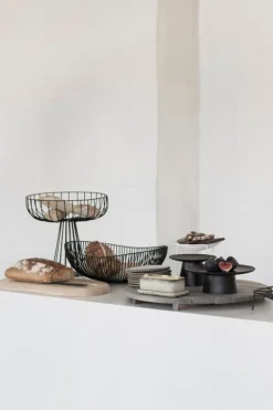 Serax Catu basket with stand, black