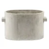 Serax Concrete plant pot oval, 34 x 23 cm, grey