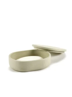Serax Cose container with lid, oval, S, beige