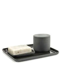 Serax Cose container with lid, round, S, dark grey