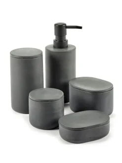 Serax Cose container with lid, round, L, dark grey