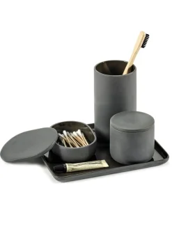 Serax Cose container with lid, round, L, dark grey