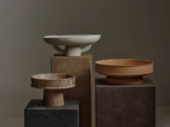 Serax Dune bowl, high, 30,5 cm, brown marble