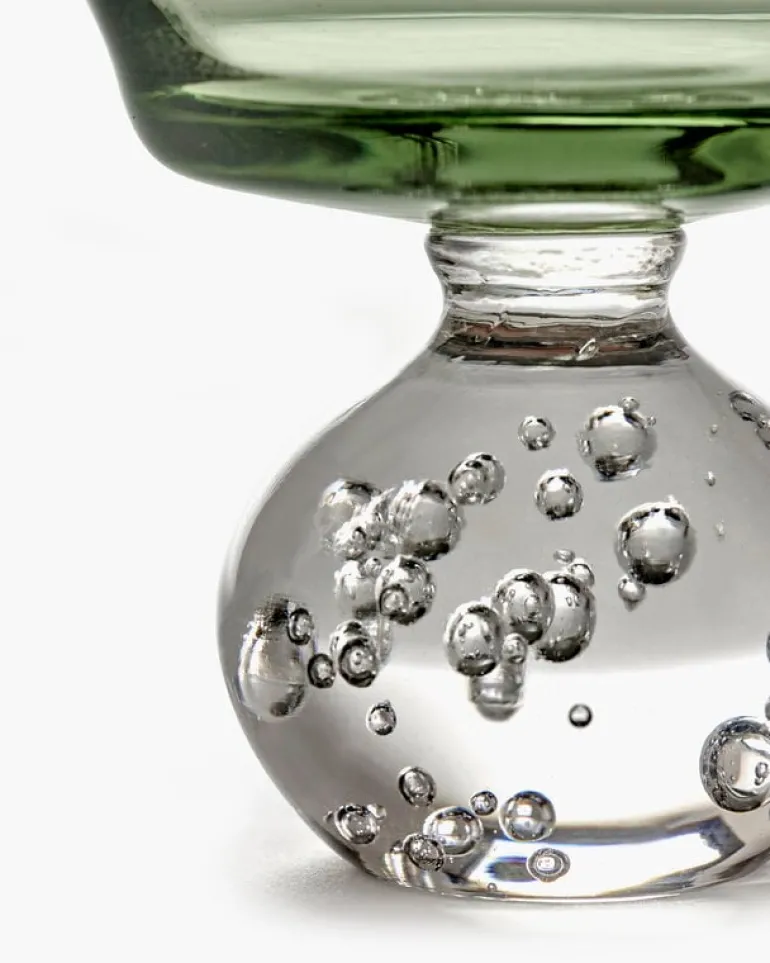 Serax Eternal Snow stem glass, M, green