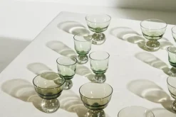 Serax Eternal Snow stem glass, M, green