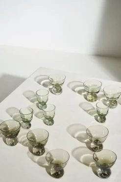 Serax Eternal snow stem glass, S, green