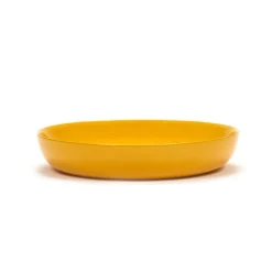 Serax Feast deep plate, 2 pcs, yellow - black