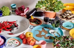 Serax Feast dish, 7,5 cm, 8 pcs, white - black