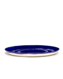 Serax Feast plate, L, 2 pcs, blue - white