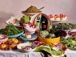 Serax Feast salad bowl, yellow - red