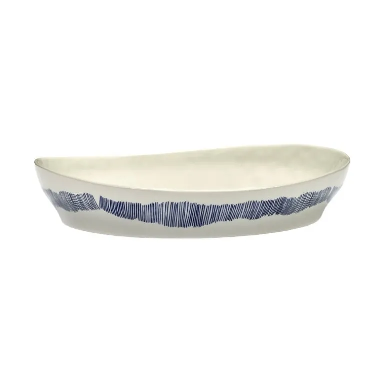 Serax Feast serving plate, S, white -blue
