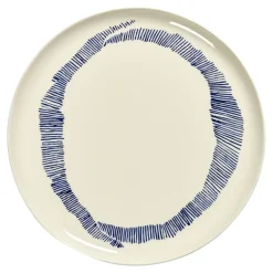 Serax Feast serving plate, white - blue
