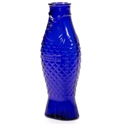 Serax Fish & Fish bottle, cobalt blue