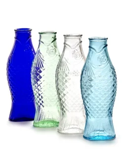 Serax Fish & Fish bottle, blue