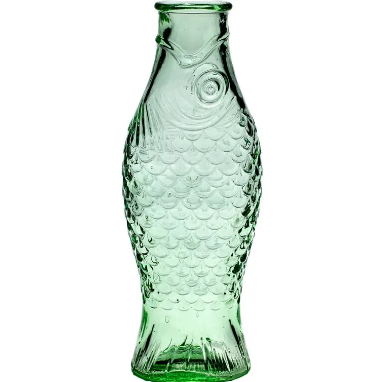 Serax Fish & Fish bottle, green