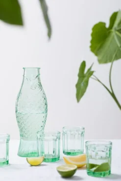 Serax Fish & Fish bottle, green