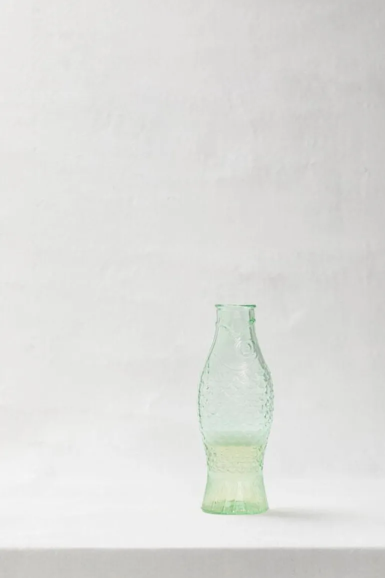 Serax Fish & Fish bottle, green