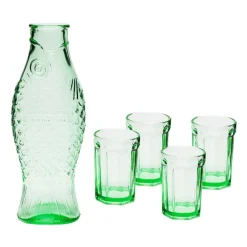 Serax Fish & Fish set, 5 pieces, green
