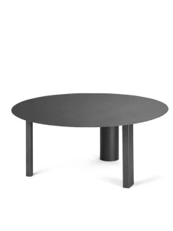 Serax Metal Sculptures side table, L, black tubes