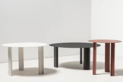 Serax Metal Sculptures side table, L, black tubes