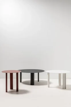 Serax Metal Sculptures side table, M, cream tubes