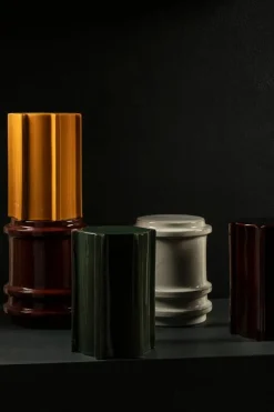 Serax Pawn Geometrical side table, 45,4 cm, ochre