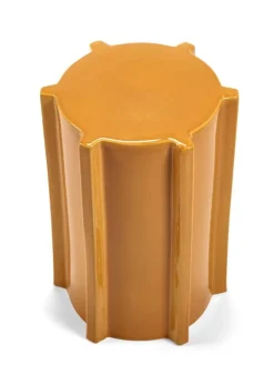 Serax Pawn Geometrical side table, 45,4 cm, ochre