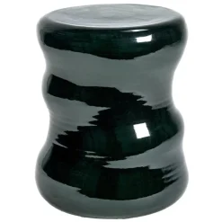 Serax Pawn Organic stool, 34 cm, dark green