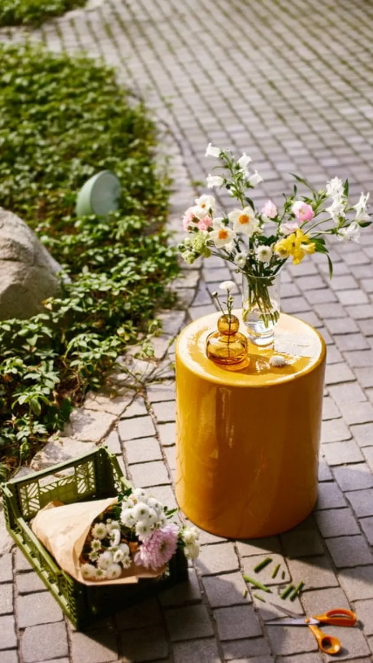 Serax Pawn side table, 46 cm, ochre